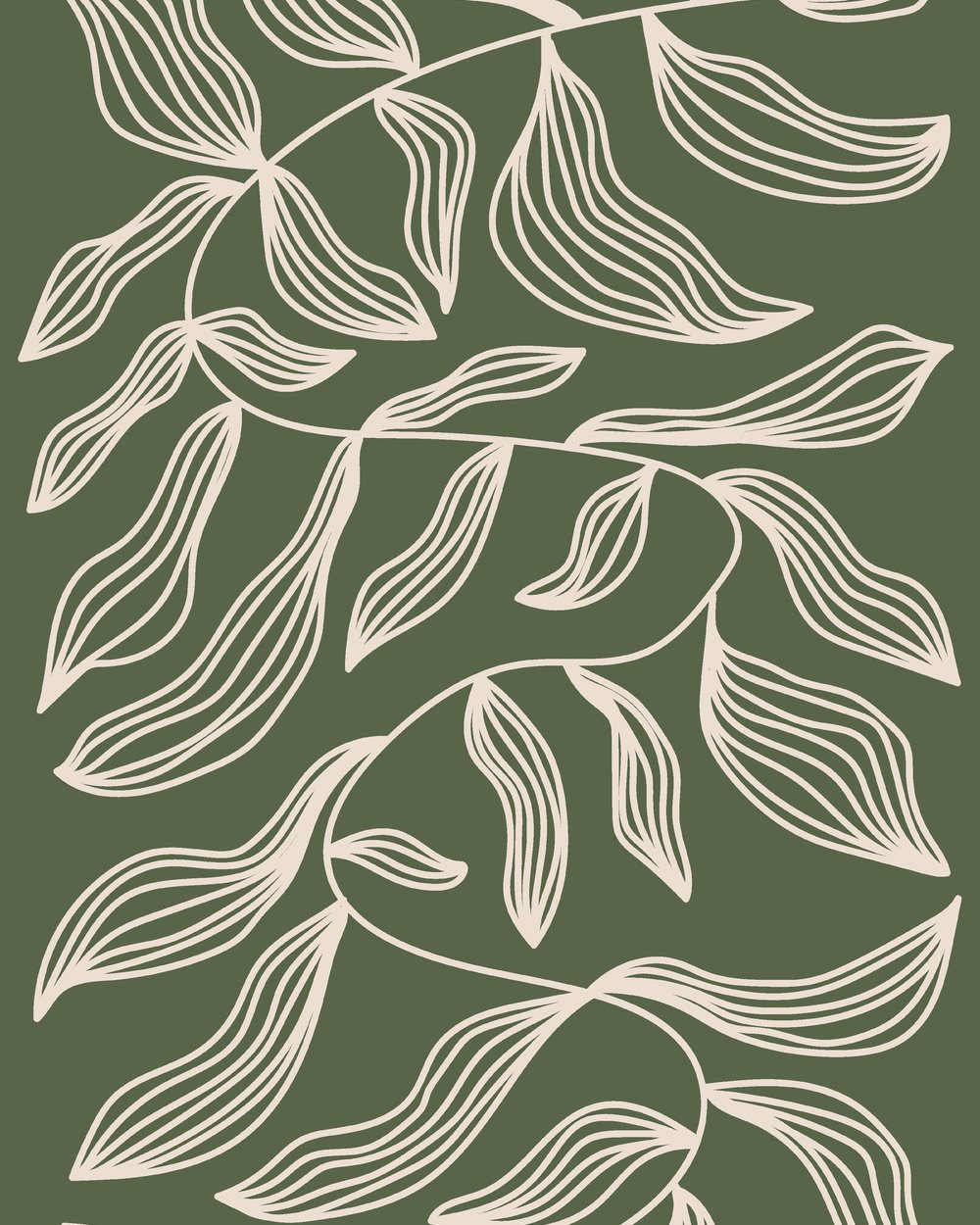 Feuillage au trait — collection Formes contemporaines