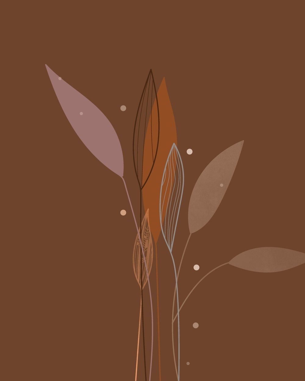 Tiges d'automne — collection Formes contemporaines