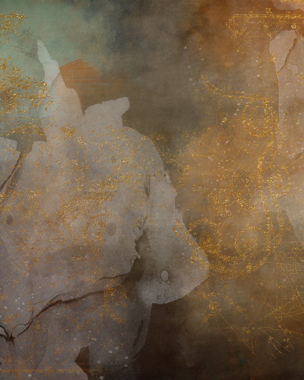Constellations dorées — collection Formes contemporaines